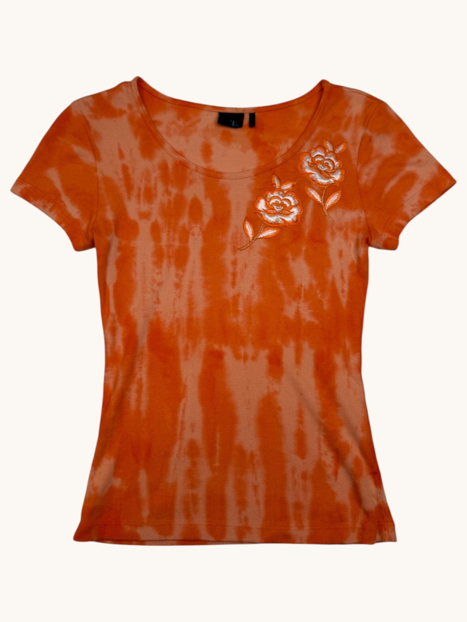 00s T Co. Orange Tie Dye Top - M
