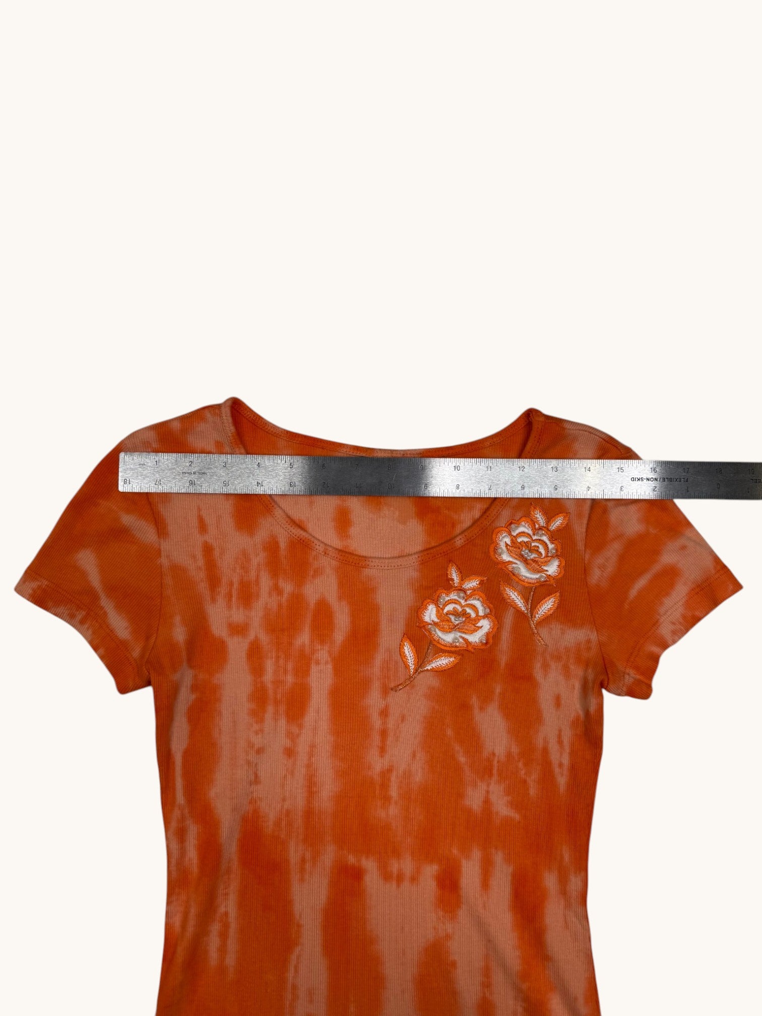 00s T Co. Orange Tie Dye Top - M