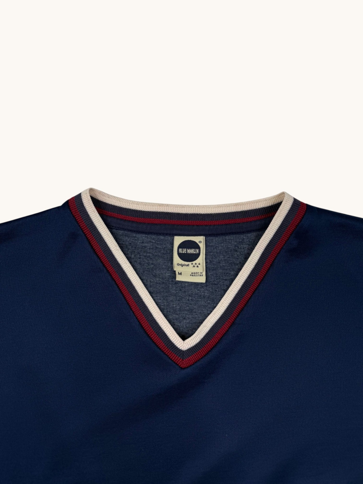 90s Blue Marlin Navy Detroit Jersey - M