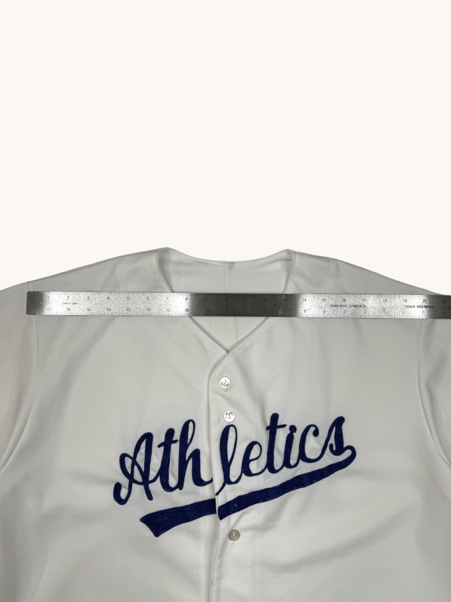 90s Majestic Athletics White Jersey