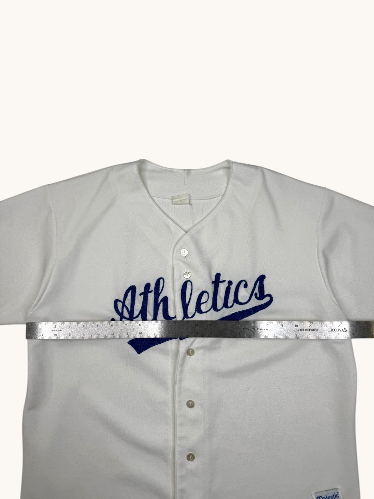 90s Majestic Athletics White Jersey