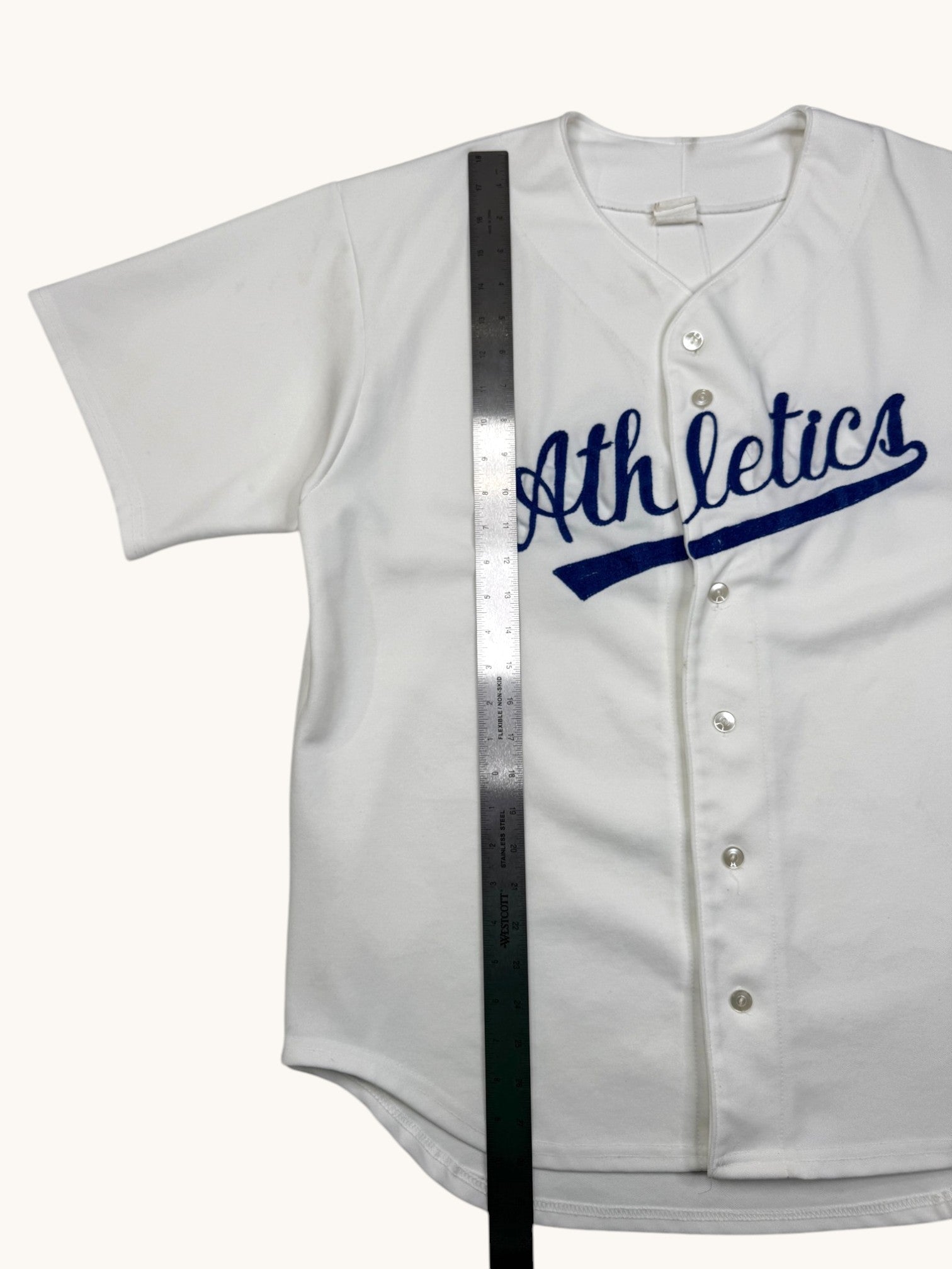 90s Majestic Athletics White Jersey