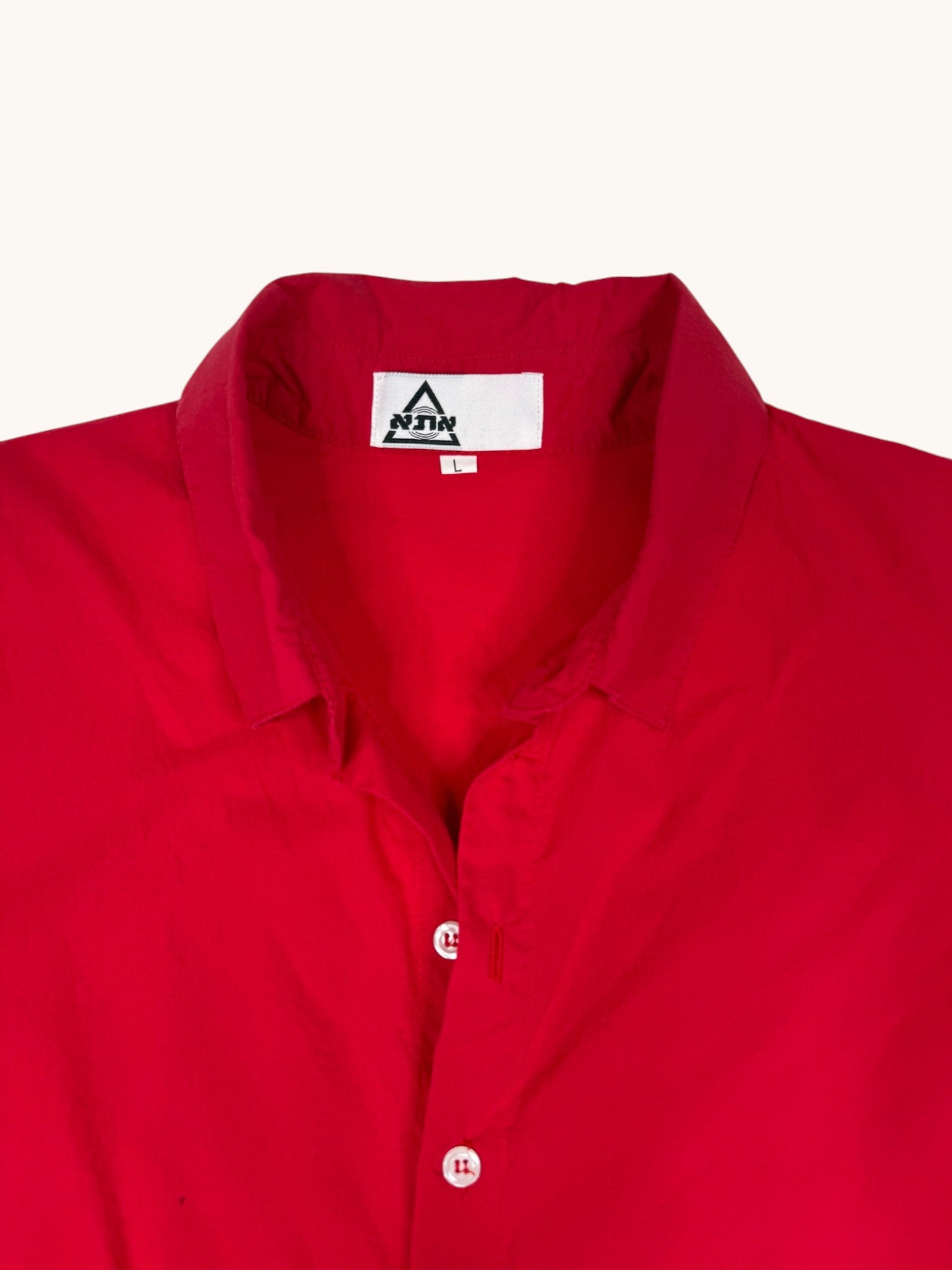 90s Ata Red Romper - L