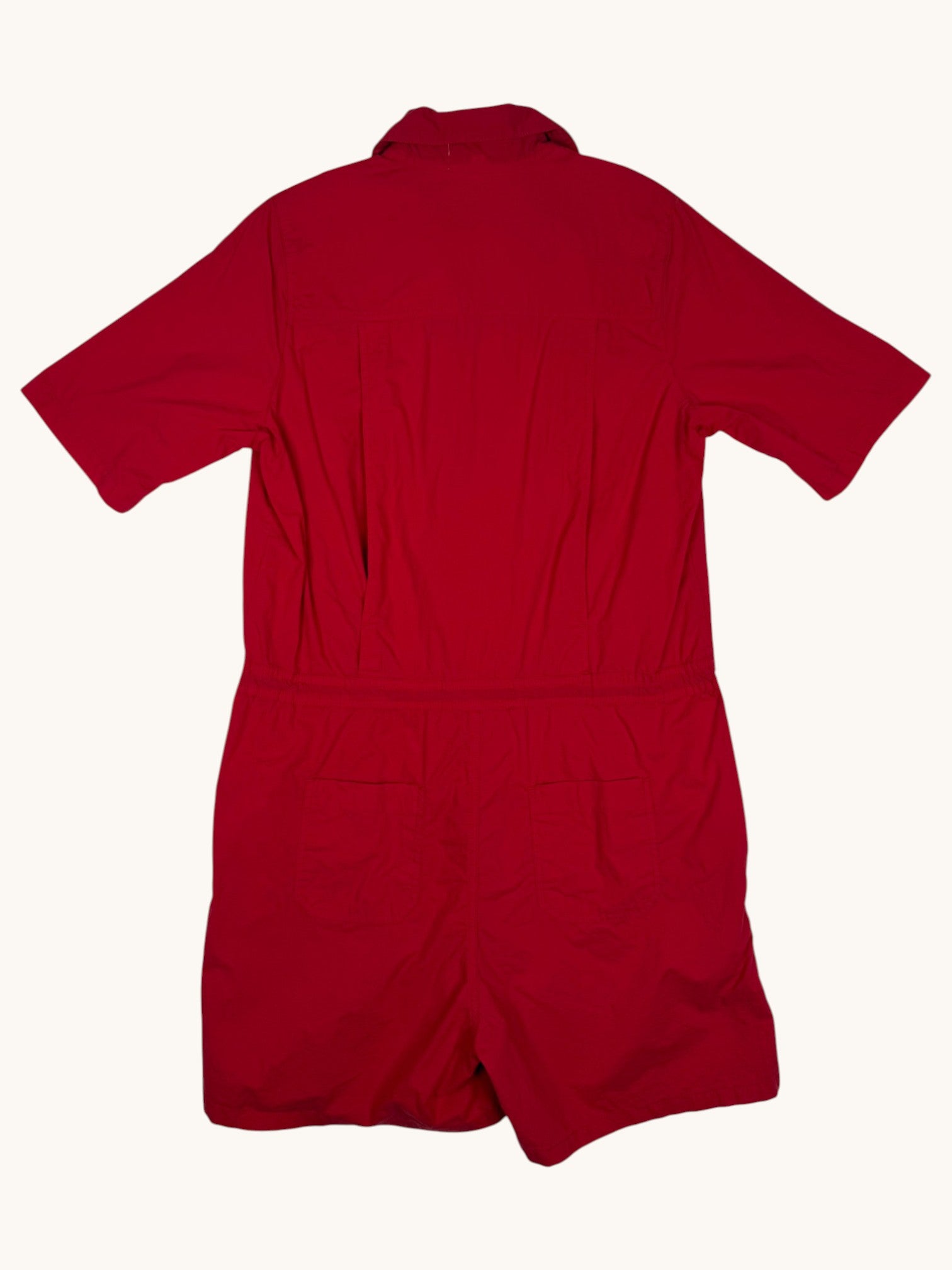 90s Ata Red Romper - L