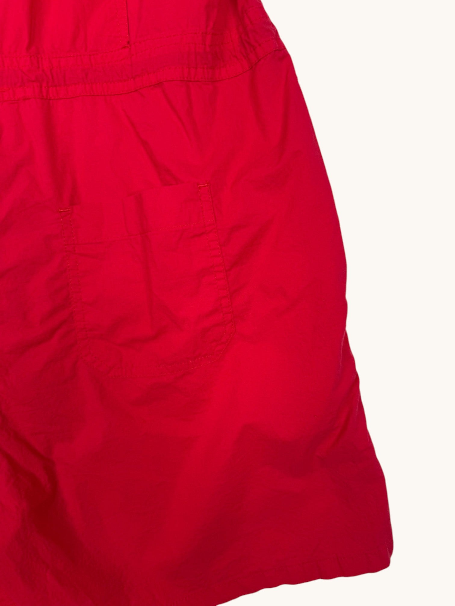 90s Ata Red Romper - L